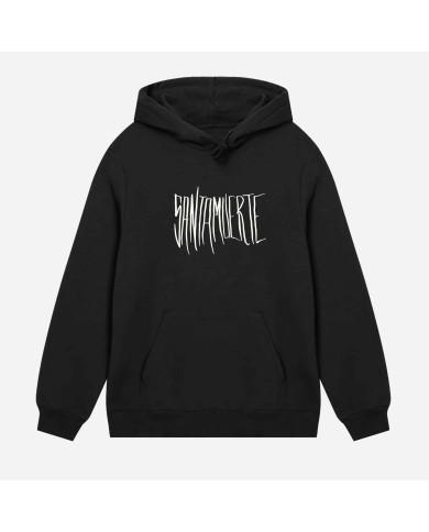 Hoodie Santa Muerte Logo Blanco