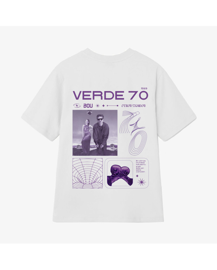 Camiseta Blanca - Verde 70 - Portada
